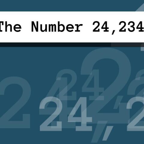 About The Number 24,234