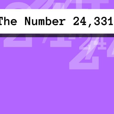 About The Number 24,331