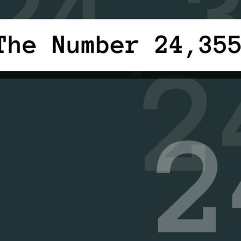About The Number 24,355