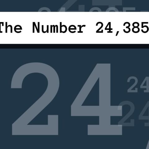 About The Number 24,385