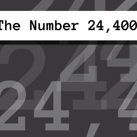 About The Number 24,400