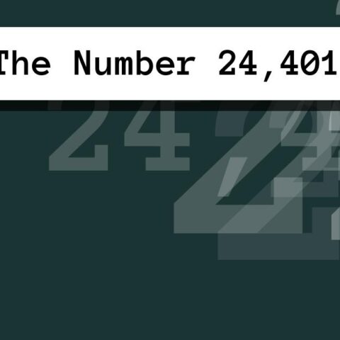 About The Number 24,401