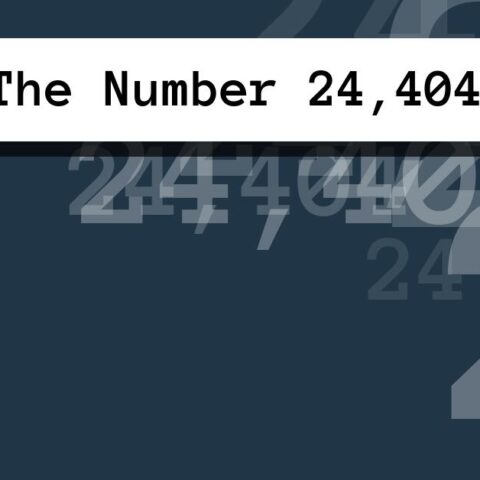 About The Number 24,404