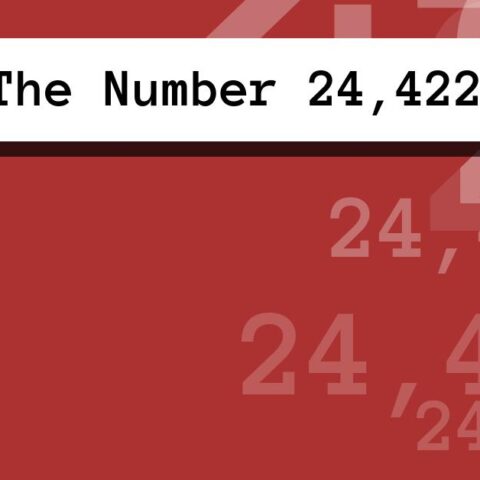 About The Number 24,422