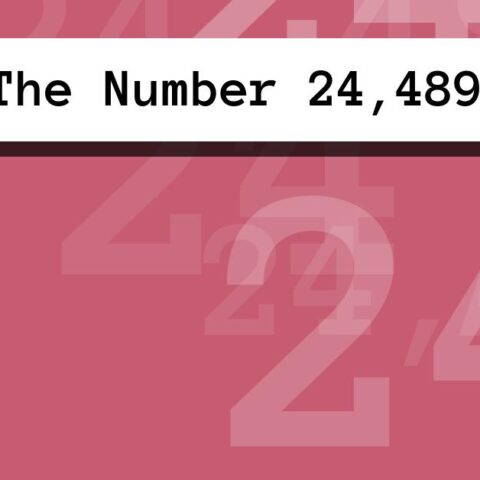 About The Number 24,489