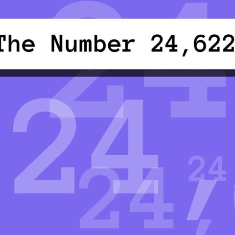 About The Number 24,622