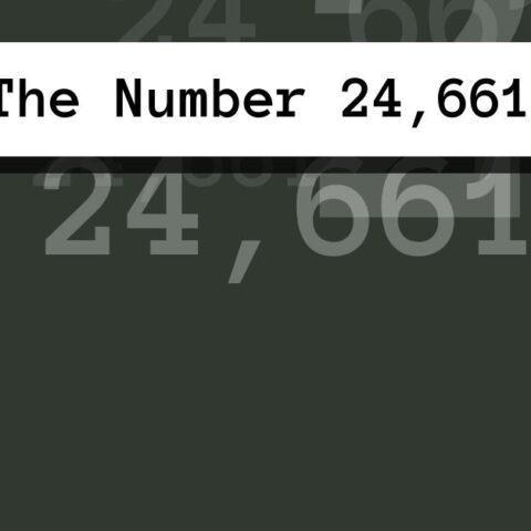 About The Number 24,661