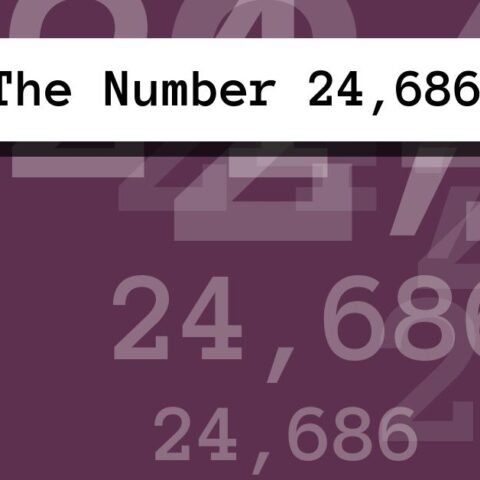 About The Number 24,686