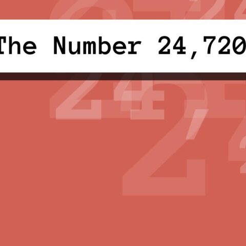 About The Number 24,720