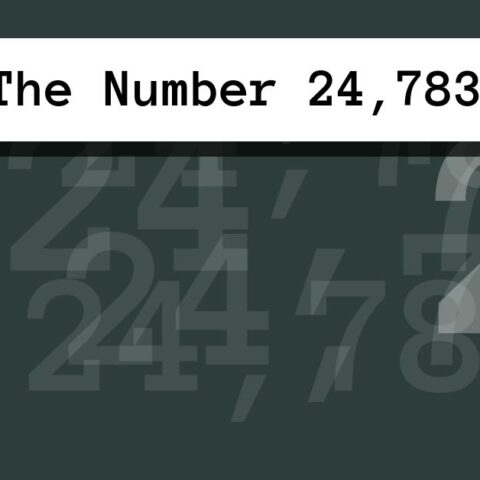 About The Number 24,783