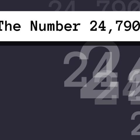 About The Number 24,790