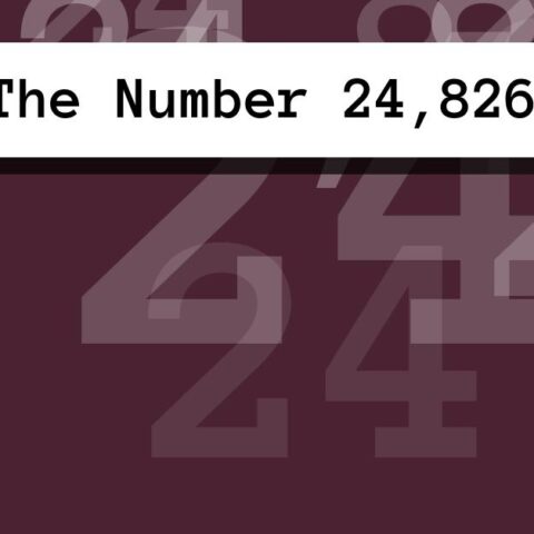 About The Number 24,826