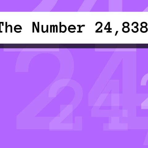 About The Number 24,838