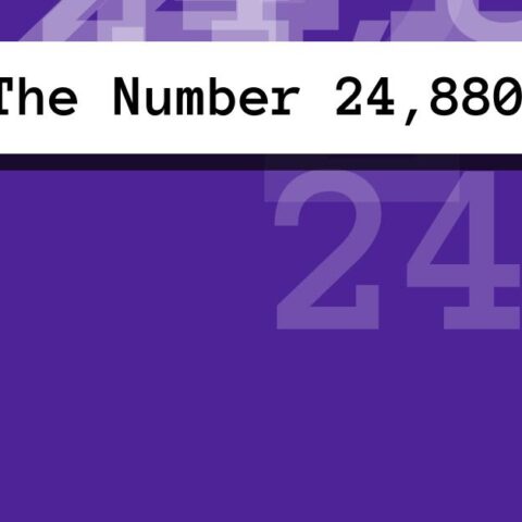 About The Number 24,880