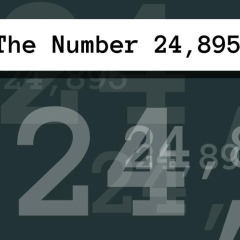 About The Number 24,895