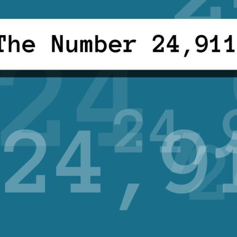 About The Number 24,911