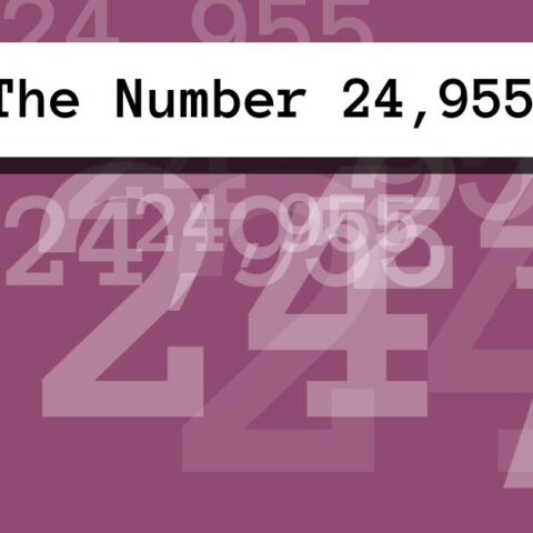 About The Number 24,955