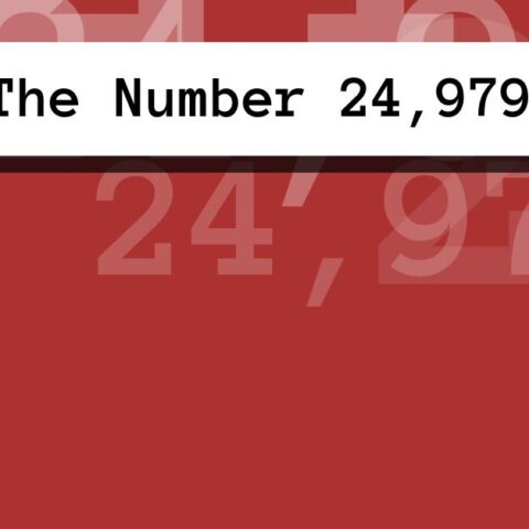 About The Number 24,979