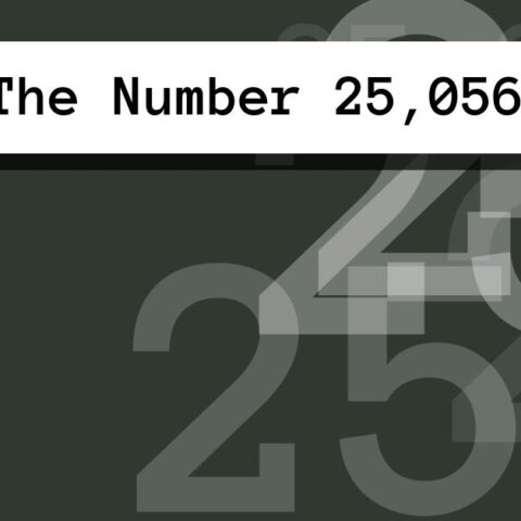 About The Number 25,056