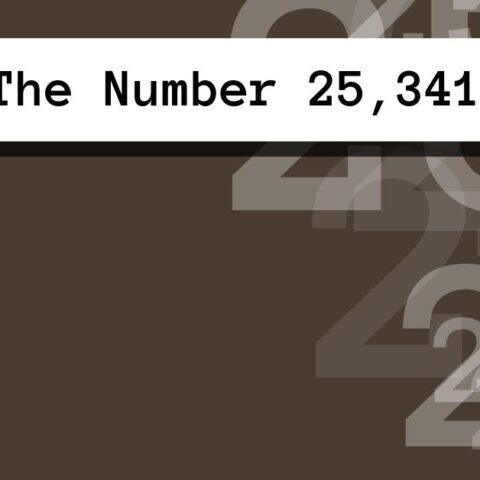 About The Number 25,341