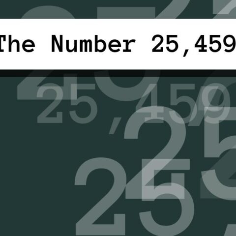 About The Number 25,459