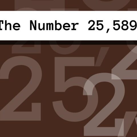 About The Number 25,589