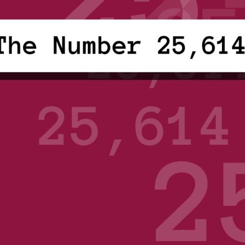 About The Number 25,614