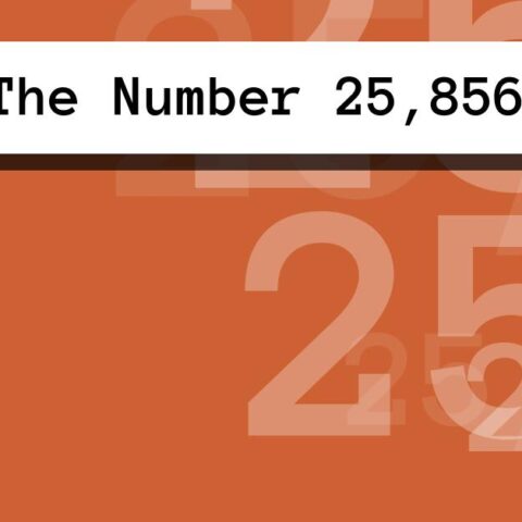 About The Number 25,856
