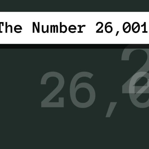 About The Number 26,001