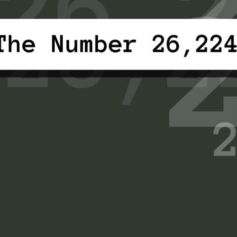 About The Number 26,224