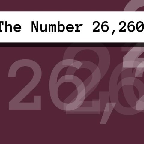 About The Number 26,260