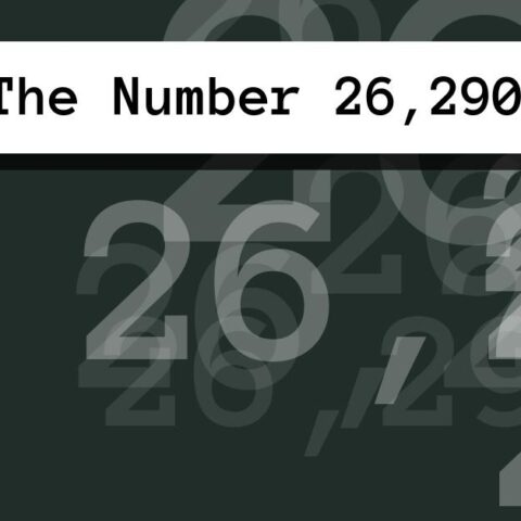 About The Number 26,290