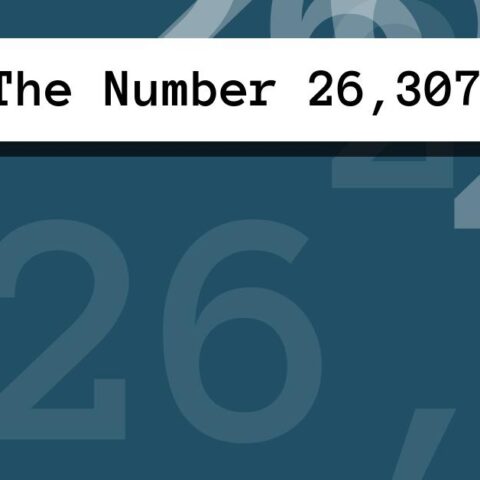 About The Number 26,307