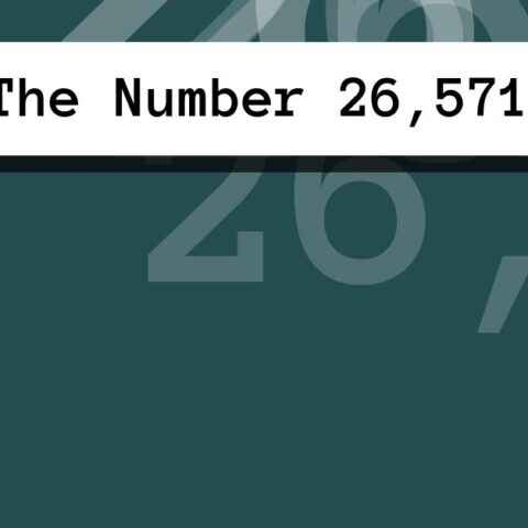 About The Number 26,571