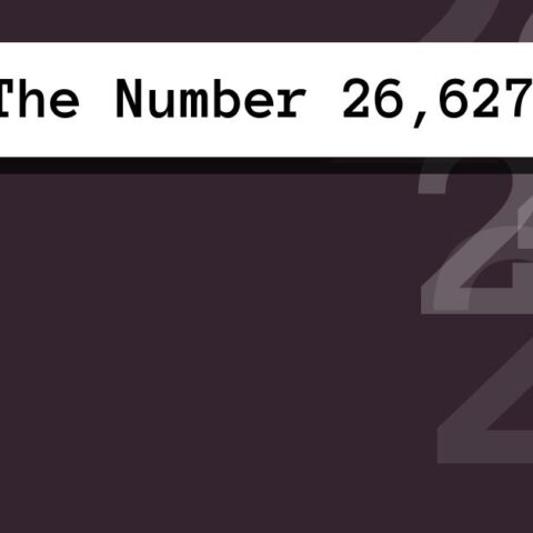 About The Number 26,627