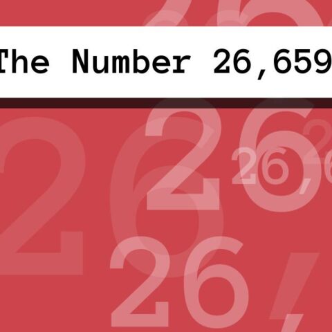 About The Number 26,659