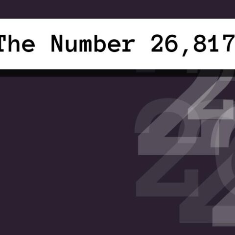 About The Number 26,817