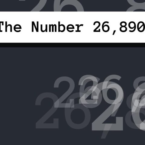 About The Number 26,890