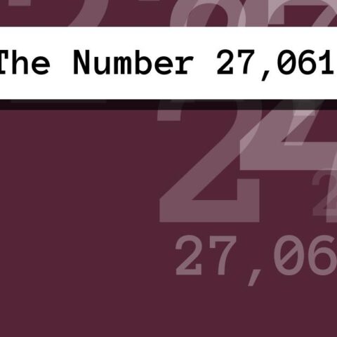 About The Number 27,061