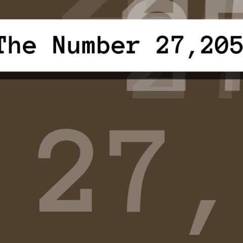 About The Number 27,205