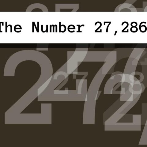 About The Number 27,286