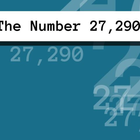 About The Number 27,290