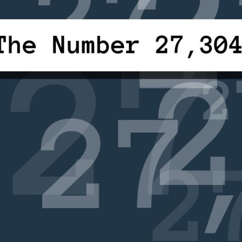 About The Number 27,304