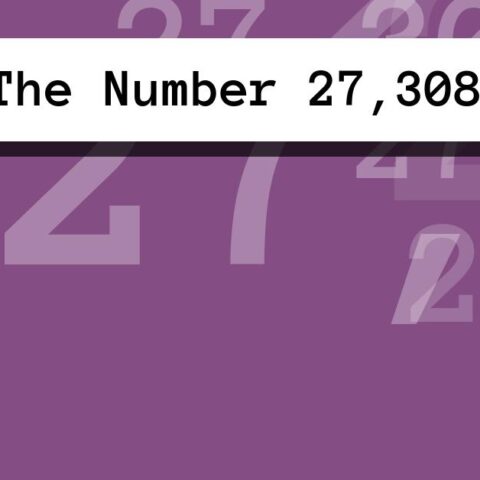 About The Number 27,308