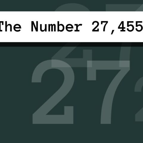 About The Number 27,455