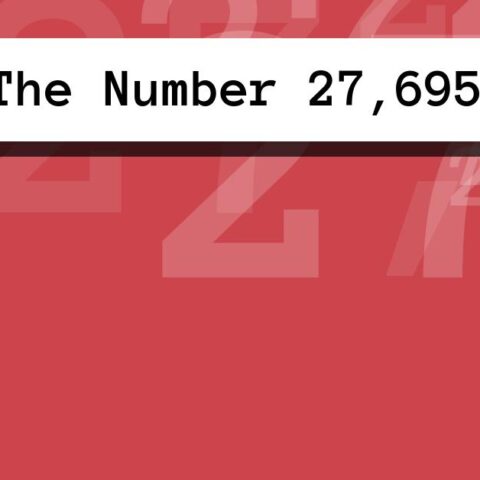 About The Number 27,695