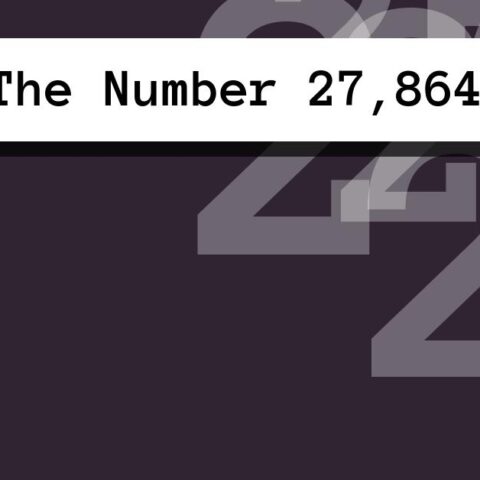 About The Number 27,864