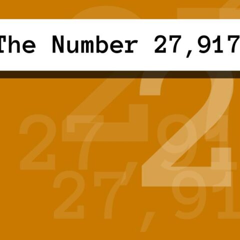 About The Number 27,917