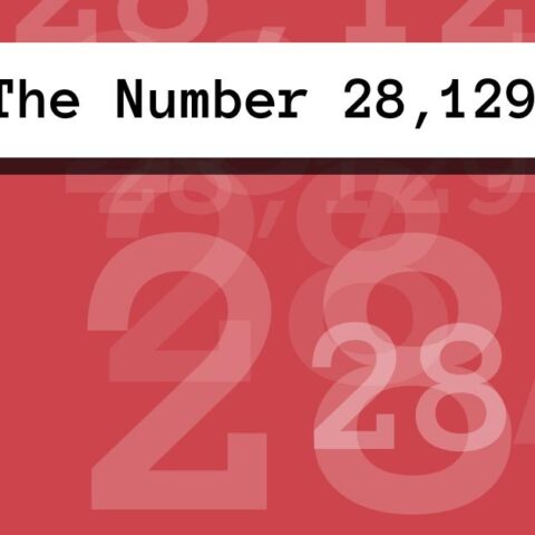 About The Number 28,129