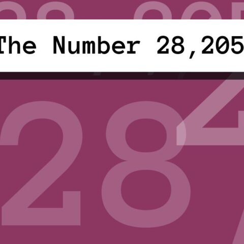 About The Number 28,205